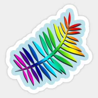 Multi-color leaf Sticker